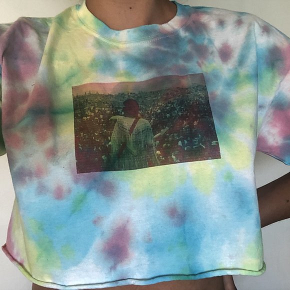 Live at Woodstock Band Tee Crop - Picture 2 of 3